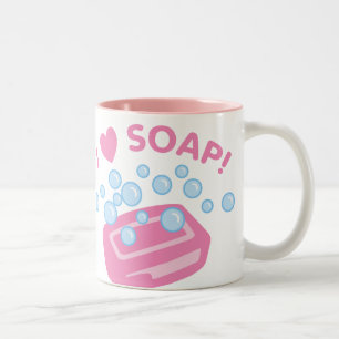 I Love Soap Two-Tone Coffee Mug