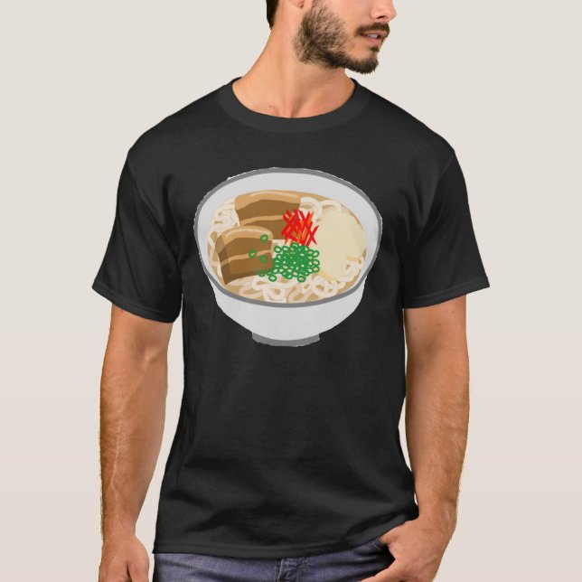 I love soba (Japanese / Okinawa Food) T-Shirt (Front)