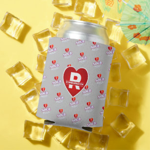 I  LOVE SOCA on GREY Can Cooler