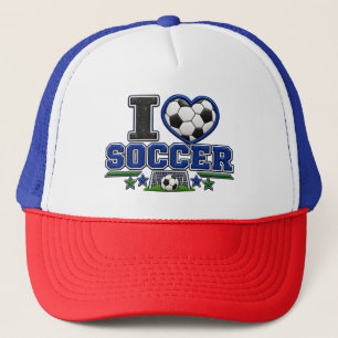 I Love Soccer Cap Soccer Lover Sports Hat