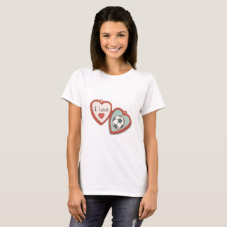 I Love Soccer Locket T-Shirt