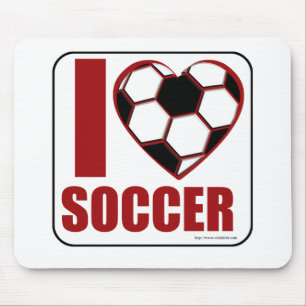 I love soccer! mouse mat