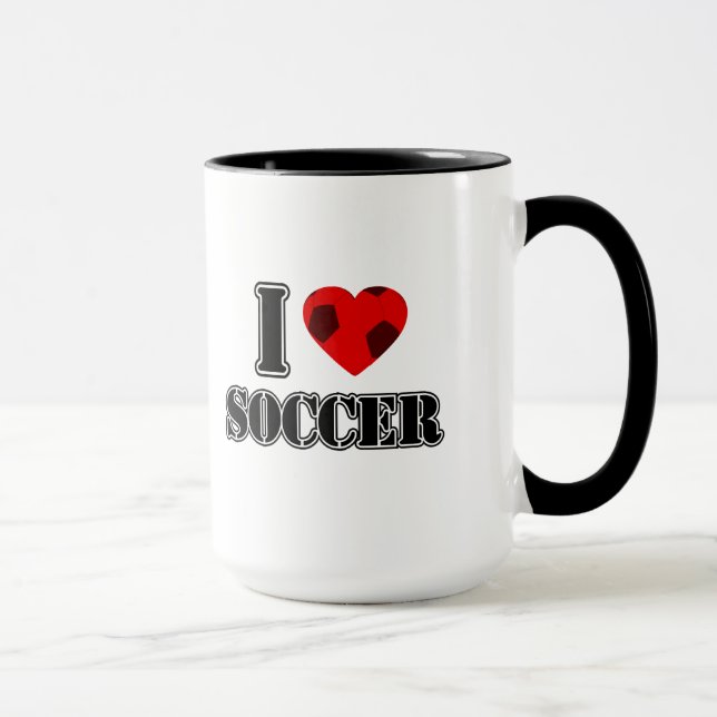 I Love Soccer - Mugs (Right)