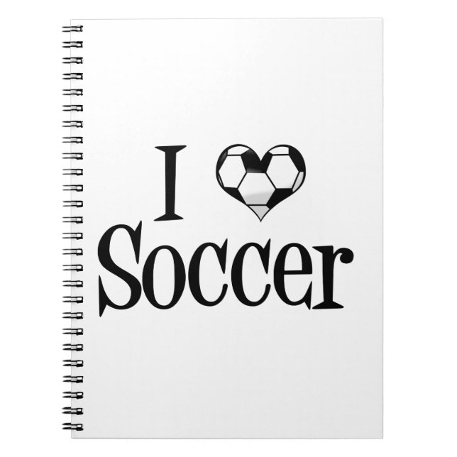 I Love Soccer Notebook (Front)