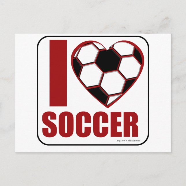 I love soccer! postcard (Front)