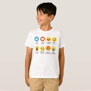 I Love SOCCER Social Emoticon (emoji) (Dark Font) T-Shirt
