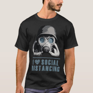 I Love social distancing T-Shirt