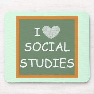 I Love Social Studies Mouse Mat