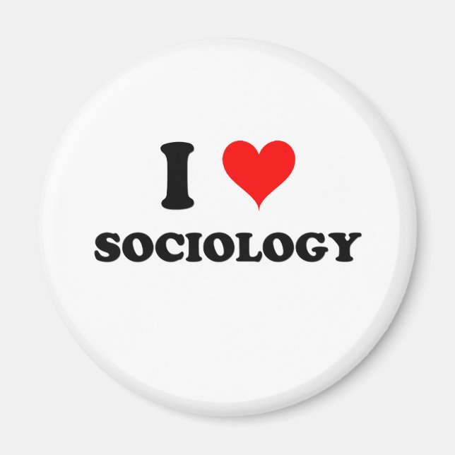 I Love Sociology Magnet (Front)