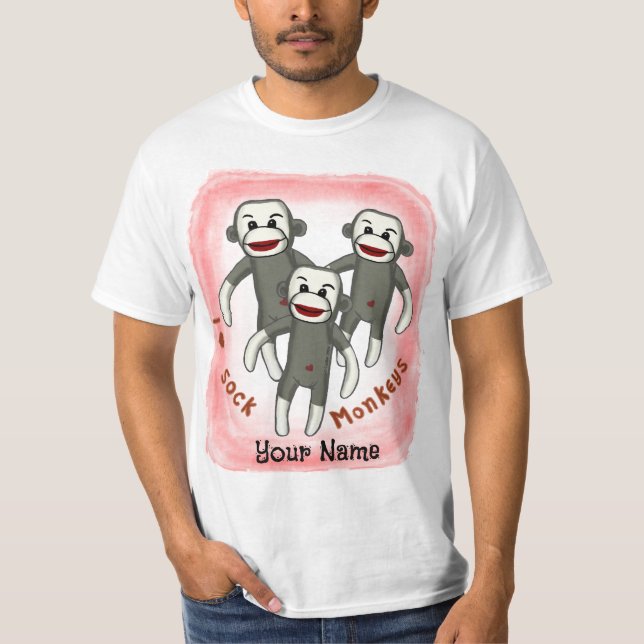 I Love Sock Monkeys  t-shirt (Front)