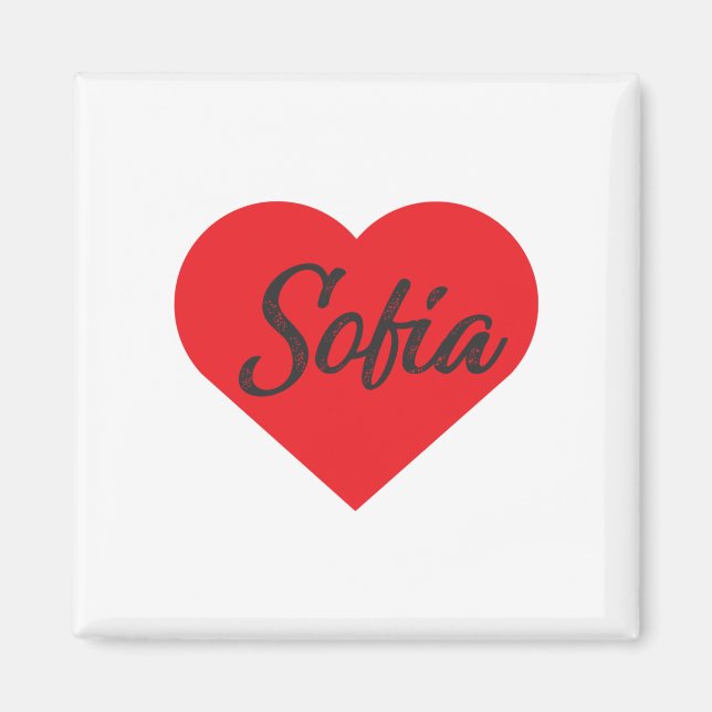 I Love Sofia - Bulgaria Magnet (Front)