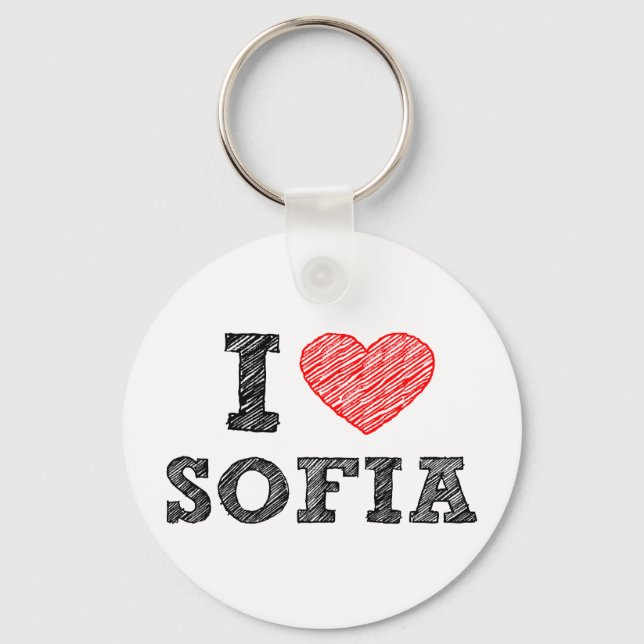 I-love-Sofia Key Ring (Front)