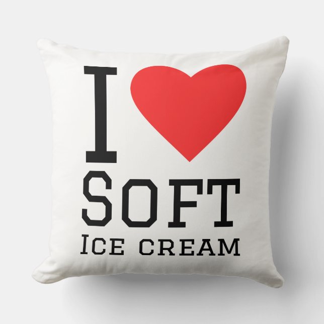 I love soft ice cream cushion (Front)