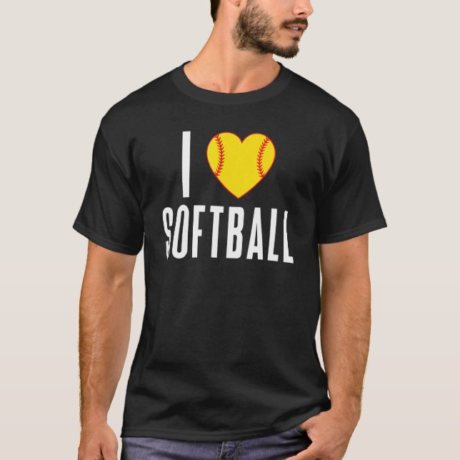 I love Softball T-Shirt (Front)