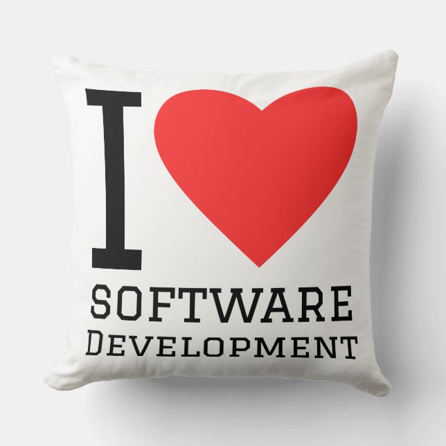 I love software development cushion (Front)