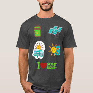 i love solar energy renewable energy 1 T-Shirt