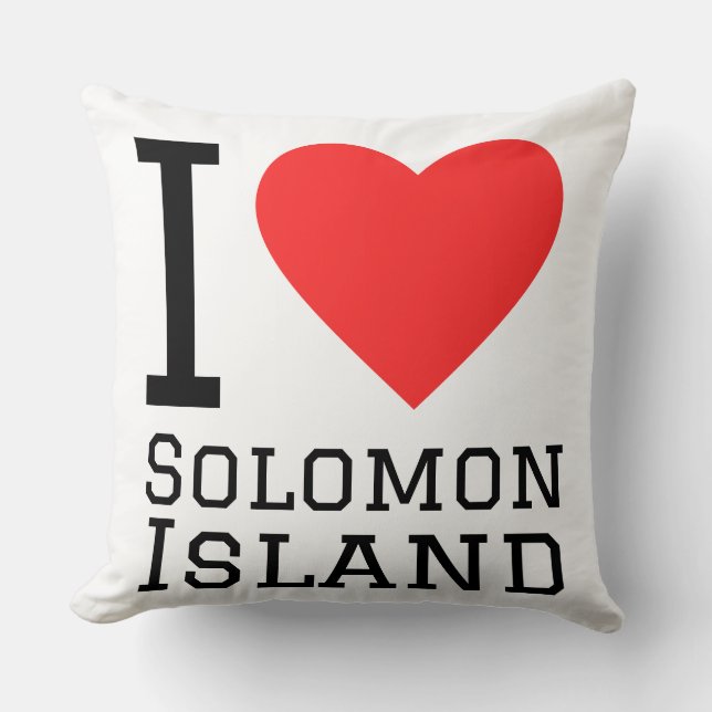 I love Solomon island  Cushion (Front)