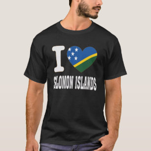 I Love Solomon Islands Heart Souvenir Lovers Pride T-Shirt