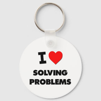 I love Solving Problems Key Ring