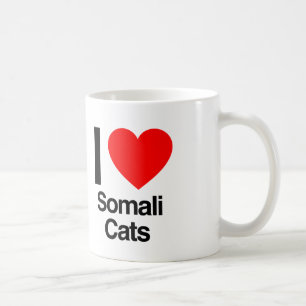 i love somali cats coffee mug