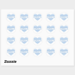 I Love Somalia, Somali Heart Classic Round Sticker