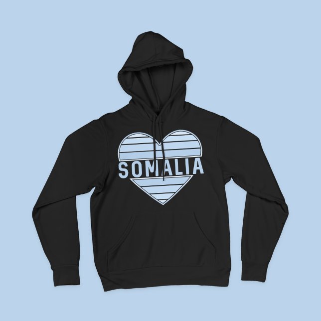 I Love Somalia, Somali Heart Hoodie (Creator Uploaded)