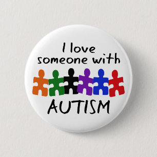 I Love Someone 6 Cm Round Badge