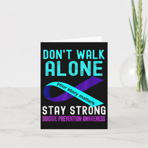 I Love Someone Teal-purple Suicide Prevention Awar Card