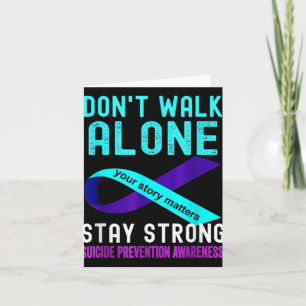 I Love Someone Teal-purple Suicide Prevention Awar Card