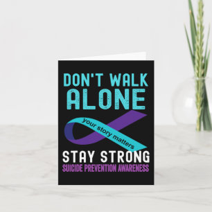 I Love Someone Teal-Purple Suicide Prevention Awar Card