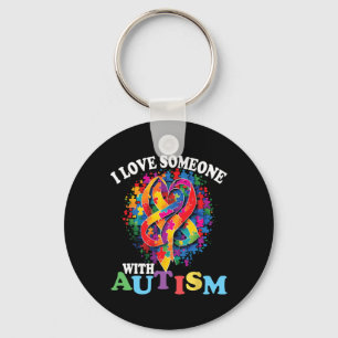 I Love Someone With Autism 1 Key Ring