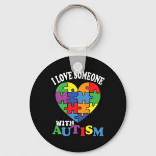 I Love Someone With Autism 2 Key Ring