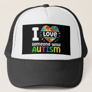 I Love Someone With Autism, Autism Awareness Gift Trucker Hat