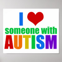 I Love Someone With Autism Beautiful Rainbow