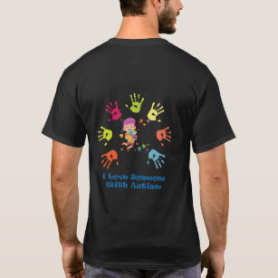 I Love Someone With Autism - World Autism Awarenes T-Shirt
