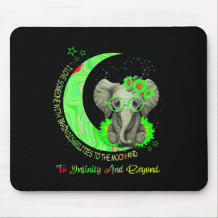 I Love Someone With Brain Disabilities To The Moon Mouse Mat