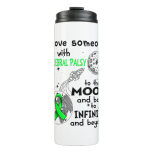 I love Someone with Cerebral Palsy Awareness Thermal Tumbler