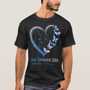 I Love Someone With CMT Awareness Grey & Blue Ribb T-Shirt