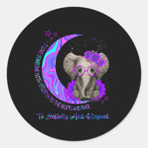 I Love Someone With Eosinophilic Disorders To The  Classic Round Sticker