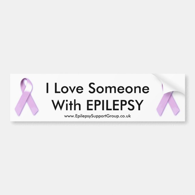 I Love Someone With EPILEPSY Bumper Sticker (Front)