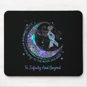 I Love Someone With Epilepsy To The Moon And Back Mouse Mat