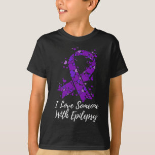 I Love Someone With Fight Epilepsy Awareness  T-Shirt