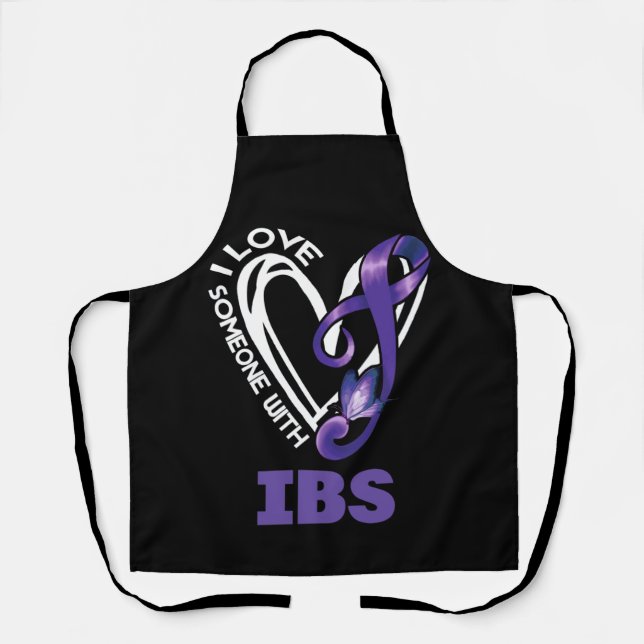 I Love Someone With IBS Irritable Bowel Syndrome Apron (Front)