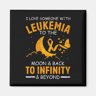 I Love Someone With Leukaemia Happy Awareness Ribb Magnet