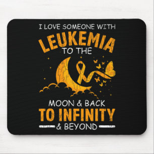I Love Someone With Leukaemia Happy Awareness Ribb Mouse Mat