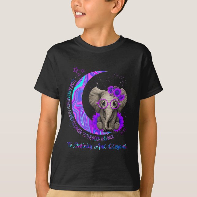 I Love Someone With Pancreatic Cancer To The Moon  T-Shirt (Front)