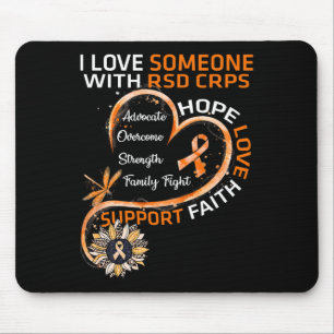 I love Someone With RSD CRPS Awareness Dragonfly S Mouse Mat