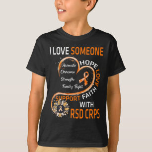 I Love Someone With Rsd Crps Awareness Sunflower T-Shirt