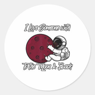 I Love Someone With Sickle Cell Disease To The Moo Classic Round Sticker