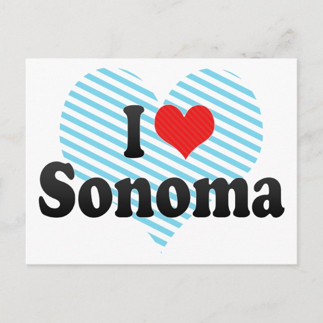 I Love Sonoma Postcard (Front)